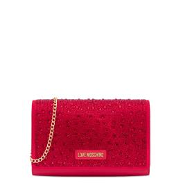 Love Moschino Pochette con strass Rosso - 1