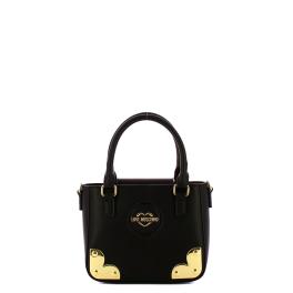 Love Moschino Borsa a mano Gold Corner Nero - 1