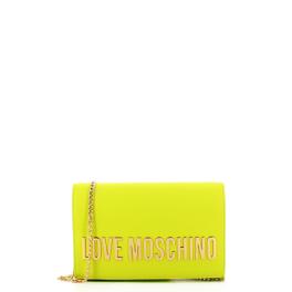 Love Moschino Clutch Eco-Friendly con logo Lime - 1