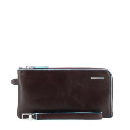 Wristlet Pochette Blue Square-MOGANO-UN