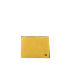 Wallet with coin pouch Black Square-GIALLO-UN