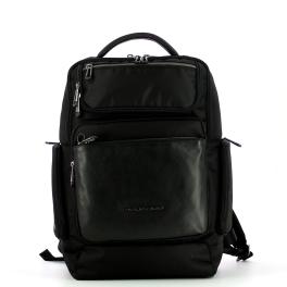 Piquadro Zaino Fast-Check Porta PC in tessuto riciclato Macbeth 15.6 - 1