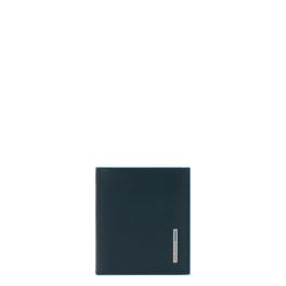 Piquadro Portafoglio Verticale RFID Blu Square - 1