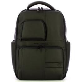 Piquadro Zaino Gommato Porta PC 15.6" Nero - 1