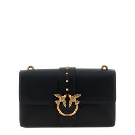 Pinko Tracolla Love One Classic Nero Antique Gold - 1
