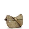 Borsa Luna Bag Small con taschino in Nylon Riciclato Beige Marrone - 2