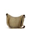 Borsa Luna Bag Small con taschino in Nylon Riciclato Beige Marrone - 3