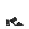 Sandali Nice bold in raso con tacco largo Black - 1