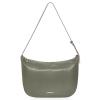 Borsa a spalla in pelle Luna Military Olive - 1