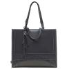 Borsa a spalla Minerva Large in vernice Grigio - 1