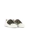 Sneakers in pelle con fiocco Bianco