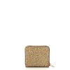 Borbonese Portafoglio Medium RFID Zip Around in Nylon Riciclato Beige Marrone - 2