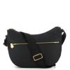 Borbonese Borsa Luna Bag Small con taschino in Nylon Riciclato Dark Black - 1