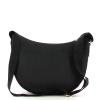 Borbonese Borsa Luna Bag Middle con taschino in Nylon Riciclato Dark Black - 3