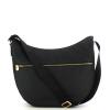 Borbonese Borsa Luna Bag Medium con taschino in Nylon Riciclato Dark Black - 1