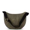 Borbonese Borsa Luna Bag Middle in Nylon Riciclato OP Naturale Nero - 3