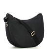 Borbonese Borsa Luna Medium in Nylon Riciclato Dark Black - 2