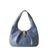 Borbonese Hobo Bag Cortina Medium Blu Portofino - 1