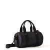 Borbonese Borsa a mano cilindrica in Nylon Riciclato Dark Black - 2