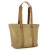 Borbonese Shopper Eco Line Medium Beige Marrone - 2