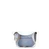 Borbonese Mini Borsa Luna Bag con taschino in Nylon Riciclato Topazio Grigio Chiaro - 1