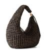 Borbonese Hobo Bag La Nido Medium OP Naturale Nero - 2