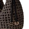 Borbonese Hobo Bag La Nido Medium OP Naturale Nero - 5