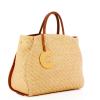 Coccinelle Borsa a mano Concrete in Raffia Natural Caramel - 2