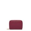 Coccinelle Portafoglio Medio Metallic Soft Zip Around Garnet Red - 1