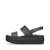 Crocs Sandali Brooklyn Low Wedge W Black Black - 4