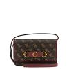 Guess Mini Borsa a tracolla Izzy Brown Logo Merlot - 1