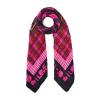 Liu Jo Foulard Check Ecosostenibile Dark Fuxia - 2