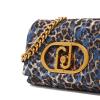 Liu Jo Borsa a spalla LaPuffy Denim Blue Pizzo Animalier - 4