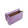 Love Moschino Clutch Smart Shiny Quilted Lavanda Laminato - 4