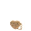 Love Moschino Bustina Portachiavi Cuore con strass Champagne - 2