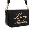 Love Moschino Mini Borsa a tracolla con logo Avorio - 3