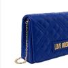 Love Moschino Clutch Shiny Quilted Blu Oceano - 3