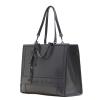 Manila Grace Borsa a spalla Minerva Large in vernice Grigio - 2