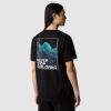 The North Face T-Shirt Foundation Graphic TNF Black Optic Blue - 4