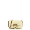 Pinko Mini Borsa a tracolla Love Puff Bianco Seta Antique Gold - 1