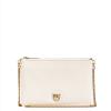 Pinko Pochette Flat Classic Bianco Seta Antique Gold - 1