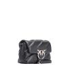 Pinko Mini Borsa a tracolla Love Puff Maxi Quilt Nero Old Silver - 2