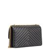 Pinko Borsa a tracolla Love One Chevron Nero Antique Gold - 3